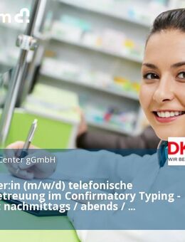 Mitarbeiter:in (m/w/d) telefonische Spenderbetreuung im Confirmatory Typing - bevorzugt nachmittags / abends / samstags - Tübingen