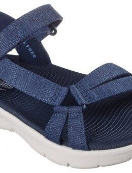 Skechers GO WALK FLEX SANDAL-ILLUMINATE Sandale Sandalette, Trekking Sandale mit Gogo Mat Fußbett