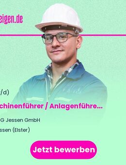 Maschinenführer / Anlagenführer / Mitarbeiter Produktion - Quereinstieg möglich (w/m/d) - Jessen (Elster)