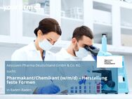 Pharmakant/Chemikant (w/m/d) – Herstellung feste Formen - Baden-Baden