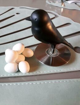 Qualy Memo Halter Spatz mit Eiern magnetisch - Frankfurt (Main) Zeilsheim