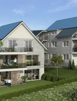 BAUBEGINN I 200m zum See I Natürlich aus Holz: Wohnung W3: Lichtdurchflutete, wohngesunde 3 Zimmerwohnung in Überlingen-Nussdorf im Dachgeschoss - Überlingen