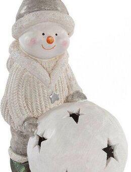 Myflair Möbel & Accessoires Schneemann Weihnachtsdeko (1 St), mit LED Beleuchtung, Höhe ca. 37 cm