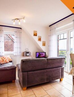 Werdum: Schöne Ferienwohnung mit Balkon und Blick über die Felder - Werdum