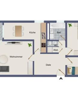 Helle 3,5-Zimmerwohnung mit Balkon in der Korber Höhe (Waiblingen) - Waiblingen