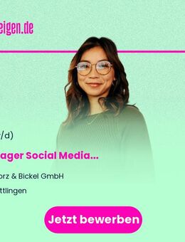 Manager Social Media (m/w/d) - Tuttlingen