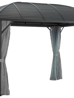 KONIFERA Pavillon Juni, mit 8 Seitenteilen, BxT: 300x365 cm oder 300x425 cm, Aluminiumgestell
