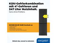 exquisit Kühl-/Gefrierkombination KGC250-85--040D inoxlook-az, 180,5 cm hoch, 54,5 cm breit