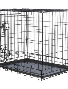 TRIXIE Home Kennel - M–L: 93 x 69 x 62 cm, schwarz