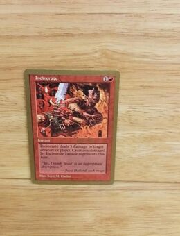 Magic The Gathering-Incinerate - Nörvenich