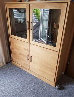 Sideboard mit Glasteil - Hüllhorst