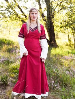 Mittelalterkleid rot/natur - Wuppertal