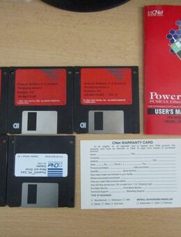 CNet PowerNIC PCMCIA Type II Ethernet Card CN40BC (Disketten, Anleitung + Verpackung ohne Hardware) - Berlin