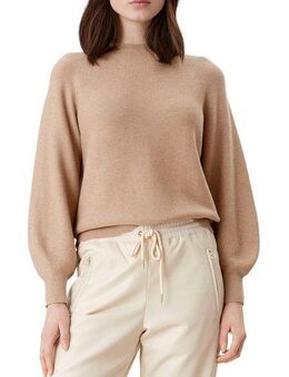 s.Oliver Rundhalspullover in Rechtsstrickoptik