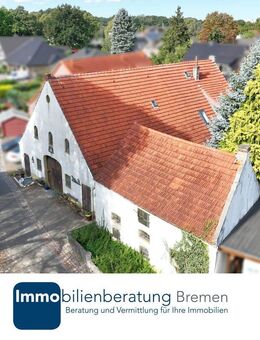 Teilsanierter Resthof mit Ausbaureserve und Nebengebäuden - Bremen