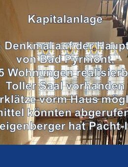 Denkmalschutz in bester Lage - Städteförderung vorhanden - Bad Pyrmont