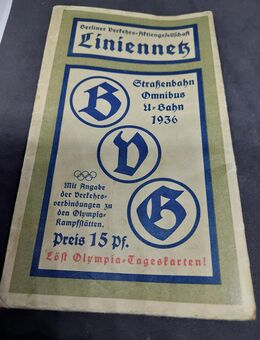 Berlin BVA Liniennetz Olympische Spiele 1936 - Kerken