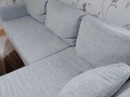 Eckcouch Sofa 2,50m x 2,00m grau Bettkasten und Schlaffunktion - Hildburghausen