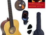 Clifton Konzertgitarre Konzertgitarren Set, Natur, Set, Komplettset