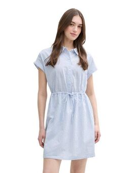 TOM TAILOR Denim Hemdblusenkleid Sommerkleid im Streifendessin