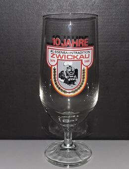Traditions-Eilzug Zwickau 1979 - 1989 DR Reichsbahn Getränkeglas - Nürnberg