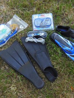 Taucherflossen, Brille, Schnorchel - NEU - Günzach