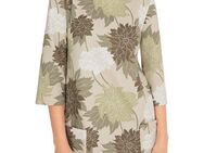 Marc Cain A-Linien-Kleid "Noble Neutrals" Premium Damenmode Florales Kleid aus Scubajersey