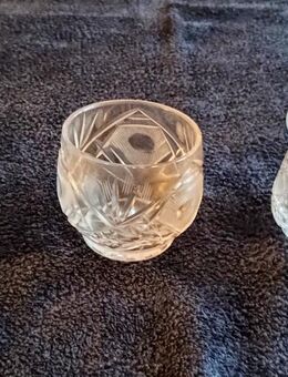 2 Glas - Kristall , Bonboniere, Antik, Jugendstil, Schliff - Oranienburg