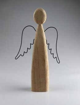 AM Design Dekofigur Weihnachstsdekoration aus Holz, 2er Set, BxH: 15x27,5 cm