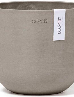 ECOPOTS Blumentopf Oslo Mini 16 Taupe, für den Innenbereich