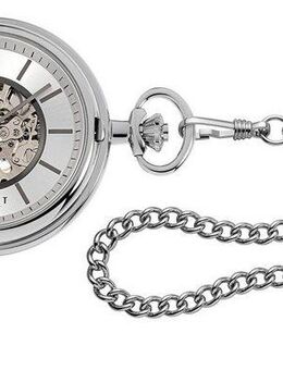 Regent Taschenuhr P769, (Set, 2-tlg., mit Kette), Herrenuhr, Handaufzug, Acrylglas