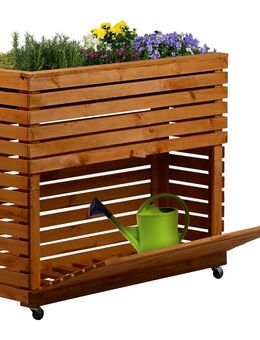 Großes Hochbeet Rolla aus Holz Hochbeetbefpflanzung #58296 - Birkenfeld (Baden-Württemberg)