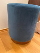 Hocker Samt Königsblau in 56626