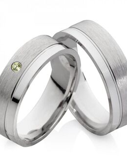 Silberringe Freundschaftsringe mit grünen Peridot CP42 - Aholming