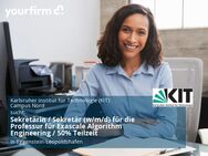 Sekretärin / Sekretär (w/m/d) für die Professur für Exascale Algorithm Engineering / 50% Teilzeit - Eggenstein-Leopoldshafen