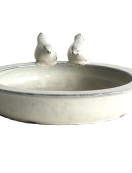 Vogeltränke Ø 30 cm CremeweissVogelbad Gartendeko #E90 - Birkenfeld (Baden-Württemberg)