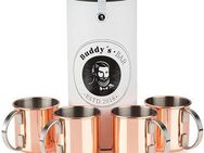 Buddy's Becher Buddy´s Bar, Edelstahl, Moscow Mule Becher, 450 ml, hochwertiger Edelstahl, Kupfer Poliert