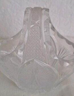Glasschale Höhe 11cm Länge 10cm Breite ca 9cm Glas Schale Schüssel Kristallglas - Essen