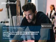 Lektor*in (m/w/d) im Programmbereich Sport, Fitness und Gesundheit des riva Verlags - München