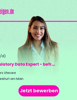 Regulatory Data Expert (m/w/d) - befristet auf 24 Monate - Teilzeit 50% - Frankfurt (Main)