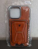 iPhone 16 Pro Max Leder Hülle mit abnehmbarem Kartenfach in 58509