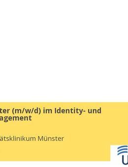 IT-Mitarbeiter (gn*) im Identity- und Accessmanagement - Münster