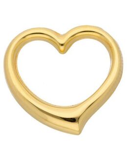 Adelia´s Kettenanhänger 585 Gold Anhänger Swingheart, 585 Gold Goldschmuck für Damen