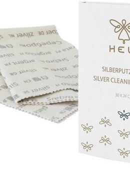 HELI Schmuck Geschenk Schmuckpflege Silber-Putztuch für Silberschmuck Reinigungstuch (Baumwolle, 30x24 cm, 1-tlg)