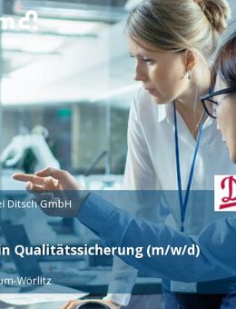 Laborant:in Qualitätssicherung (m/w/d) - Oranienbaum-Wörlitz