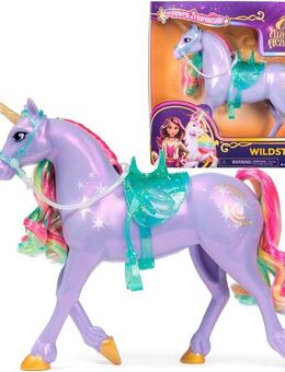 Spin Master Anziehpuppe Unicorn Academy Einhorn Wildstar, mit echter Mähne und Schweif
