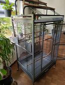 Papageienkäfig groß mit Freisitz in 30827