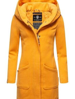Marikoo Wintermantel Maikoo hochwertiger Mantel in Wollmantel-Optik mit großer Kapuze