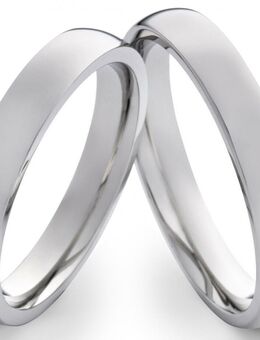 Schmale polierte Edelstahlringe E112 mit Gravur - Aholming