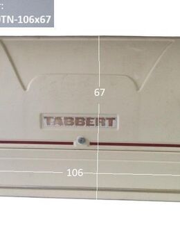 Tabbert kompletter Gaskasten mit Gaskastendeckel gebr. vom 510 TN / 5.4 Comtesse ca 106 x 67 (T64) - Bugfrontdeckel / Bugklappe / Gasklappe / Flaschenkastendeckel / Flaschenkastenabdeckung - Schotten Zentrum
